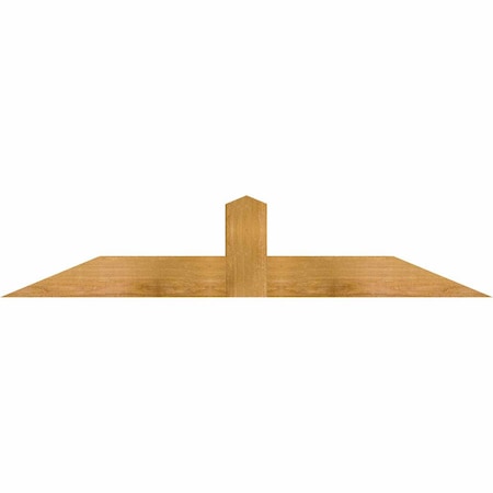 Ekena Millwork Portland Rough Sawn Timber Gable Bracket, Western Red Cedar, 48"W x 10"H x 4"D x 4"F, 5/12 Pitch GBW048X10X0404POR00RWR